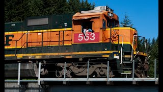 100-Mile Chase: BNSF B40-8 563, Tacoma to Longview - 7/26/20