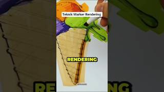 Marker Rendering Magic!🎨✨ #shorts