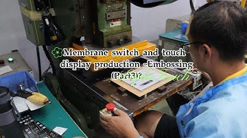 Membrane switch and touch display production ~Embossing(Part3)? #membraneswitch #embossing