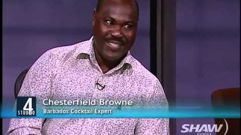 Chesterfield Brown on Studio 4 with Host Fanny Kiefer