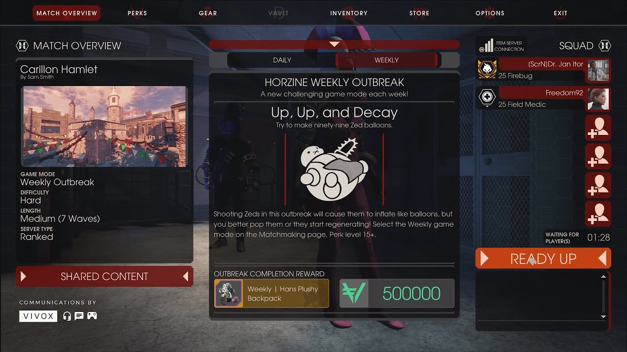 Killing Floor 2 – Up, Up and Decay Weekly (Carillon Hamlet)
