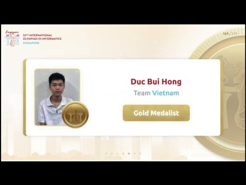 Olympic tin học quốc tế | Chúc mừng đoàn Việt Nam đã đạt huy chương Vàng Olympic Tin học Quốc tế (IOI 2020- Closing Ceremony)
