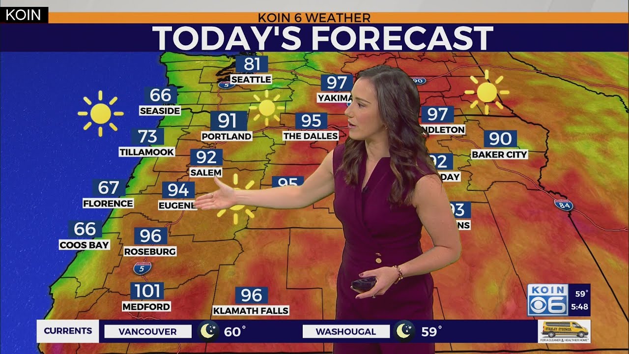 Weather forecast: Scorching temps continue Monday in Portland