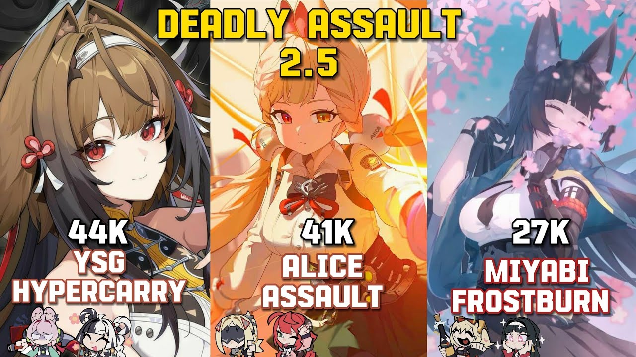 New Deadly Assault 2.5 | M0 Ye Shunguang, M0 Alice & M0 Miyabi | Zenless Zone Zero 