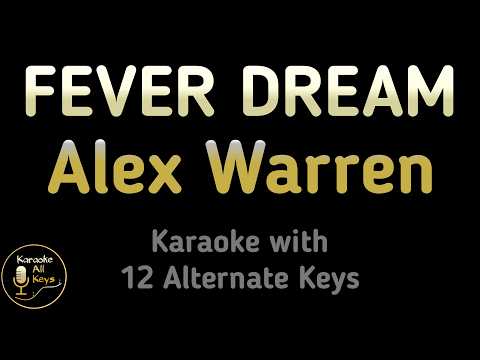 Miniatura do vídeo de Alex Warren - FEVER DREAM Karaoke Instrumental Lower Higher Female &