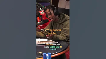 Travis Scott Talks About Meeting Kendrick Lamar 😂