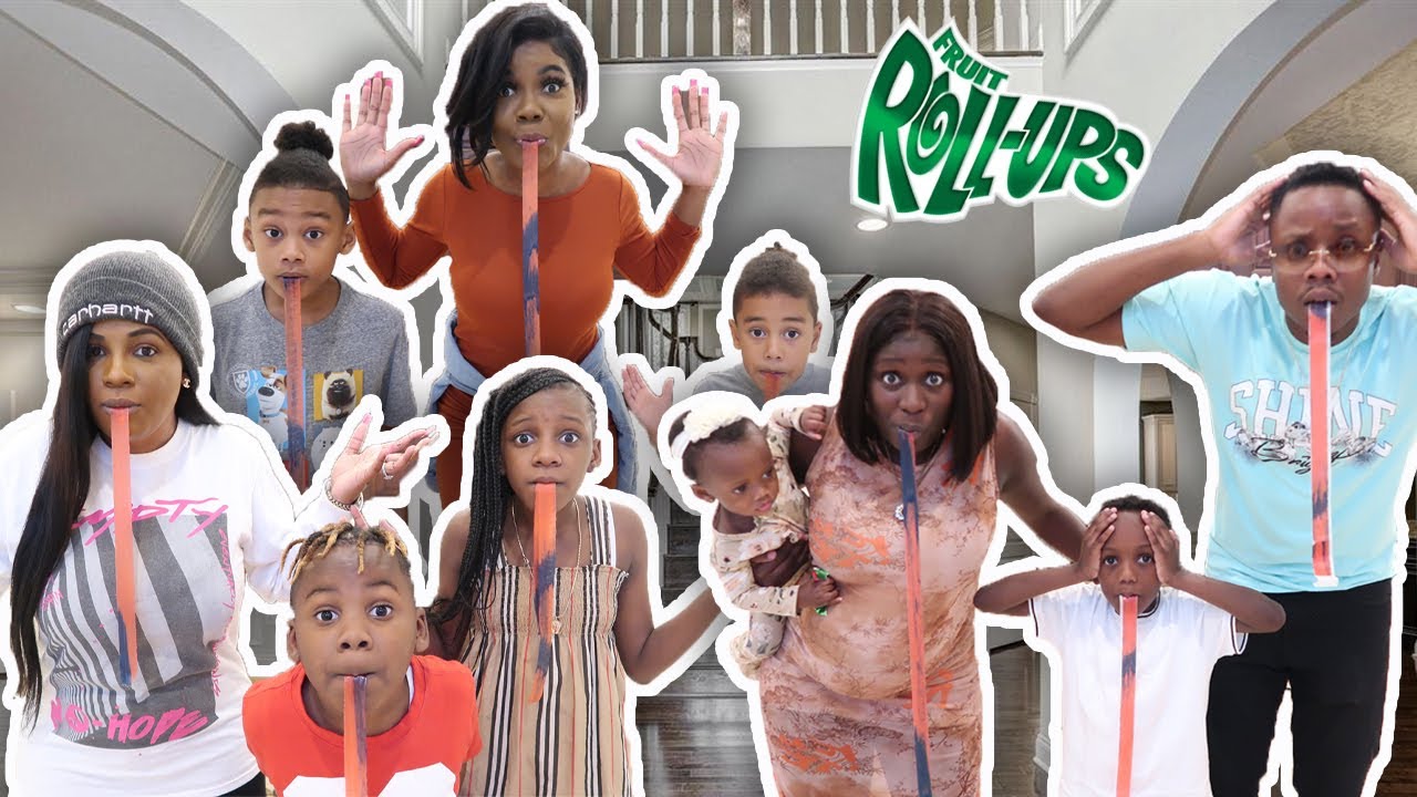 Последний, кто съел фруктовые рулеты, проиграл!! (PANTON SQUAD и FISHER FAM)