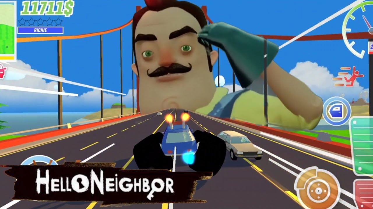 Hello Neighbour Playing on Dude Theft War Exe Funny Moment 