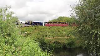 BVR - No.6 'Blickling Hall' passes by the River Bure.