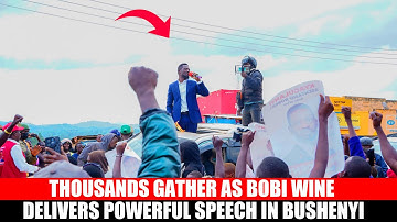 Thousands Gather as Bobi Wine Delivers Powerful Speech in Bushenyi