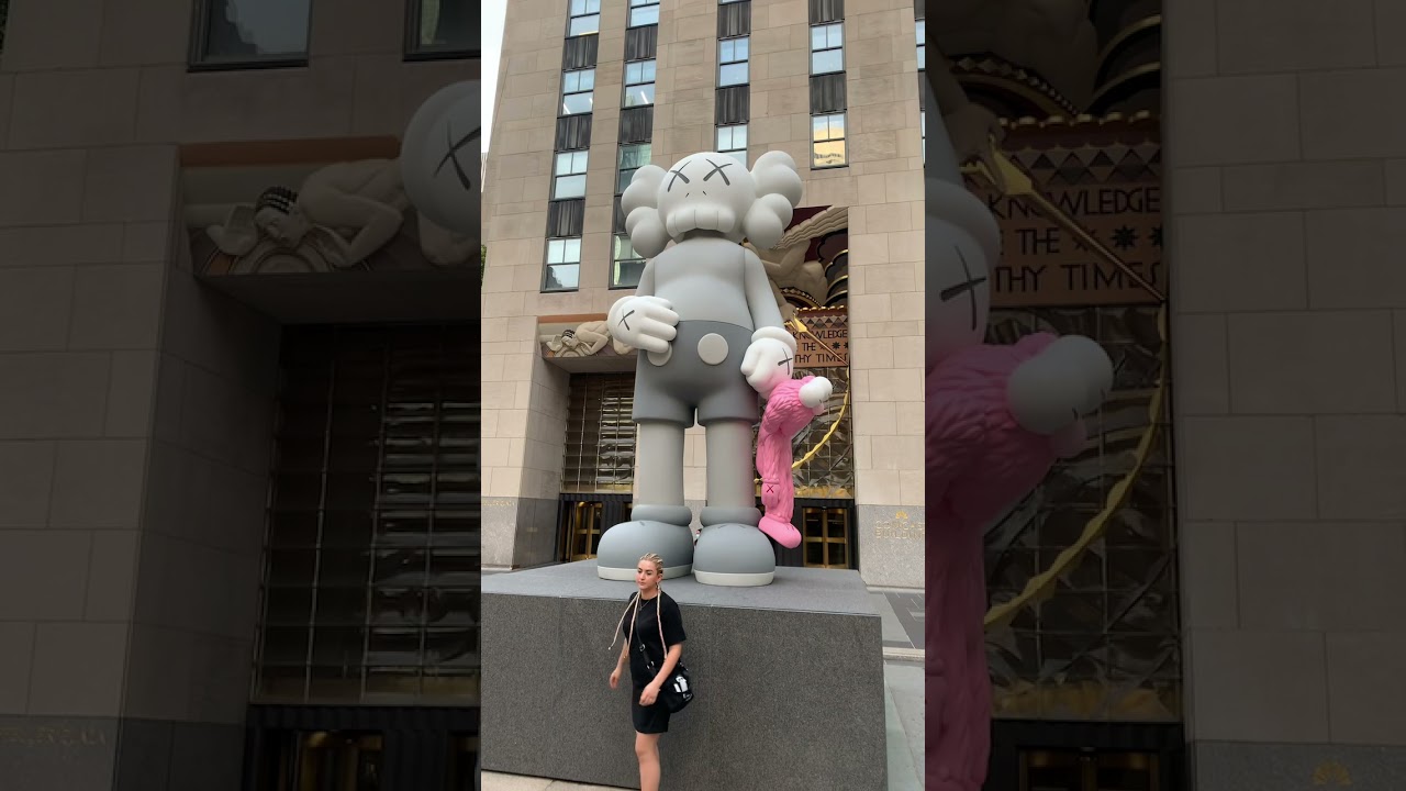The Super P Podcast at the new Kaws installation in NYC 2021