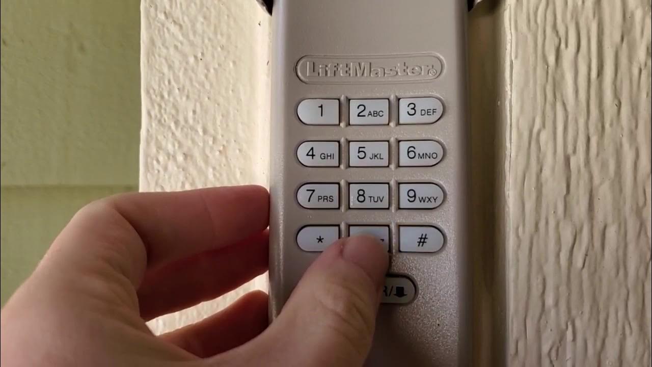 How to install a liftmaster remote keypad youtube