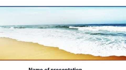 Sea Shore PowerPoint Template by PoweredTemplate.com