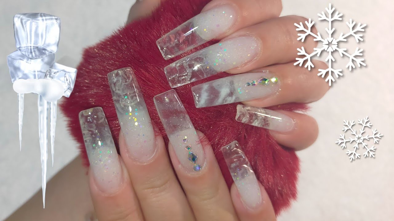 Uñas con efecto hielo/agua ❄️🥶 - thptnganamst.edu.vn