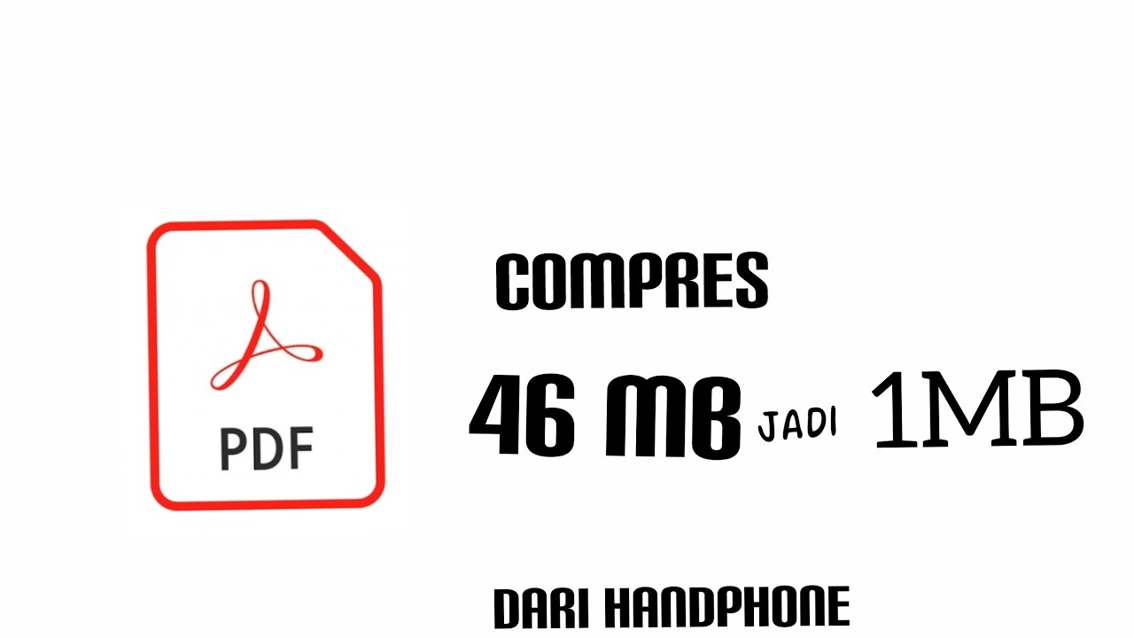 mengecilkan MB pada file pdf - YouTube