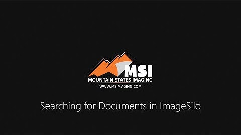 ImageSilo: How to Search for Documents