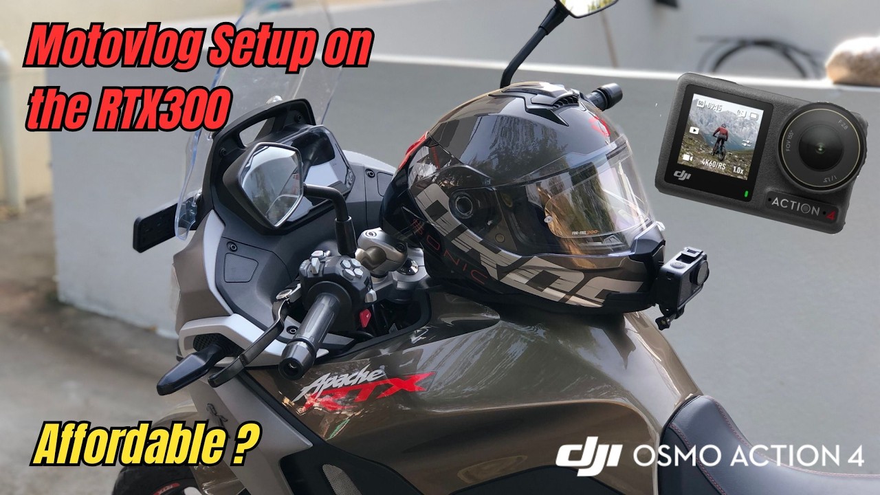 Complete Moto Vlogging Setup On RTX300 | DJI Action 4 | TVS RTX 300 | Tarn Bronze | MaheshRevs