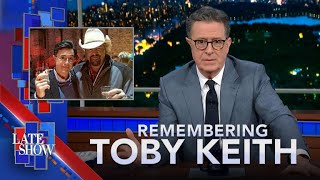 ⁣Forever Grateful For Toby Keith - Stephen Colbert Bids Farewell To A Country Music Legend