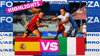 Highlights: Spagna-Italia 3-1 - Under 19 femminile  (27 giugno 2022)