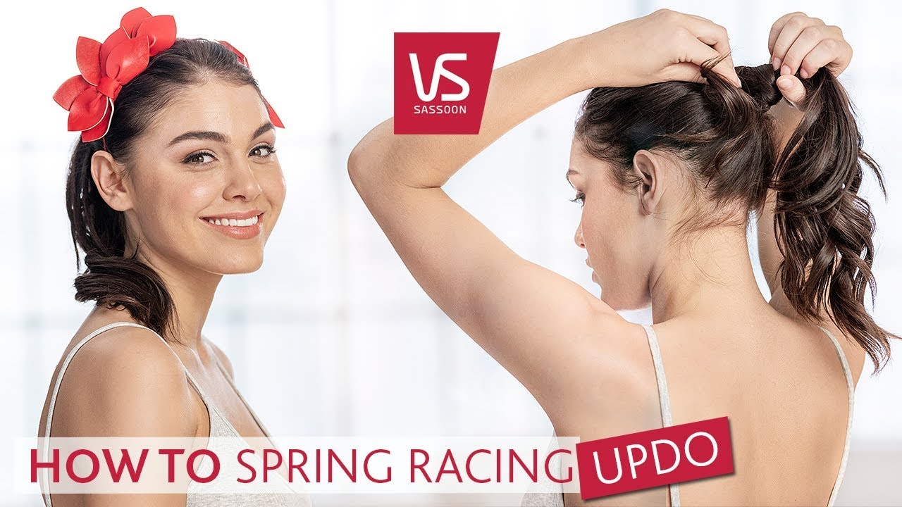 Spring Races Ponytail Updo 