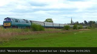 D1015 Western Champion Test Run.