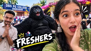 DBS PG College Freshers में Gorilla आ गया 😭🦍 | Full Masti & Dance 🔥#DBSPGCollege #freshersparty 