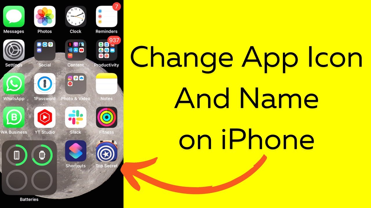 How To Change App Icon Name On IPhone YouTube