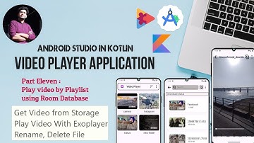 (11) Video Player in Android studio using Kotlin and Exoplayer in Hindi : Play Video With Playlist