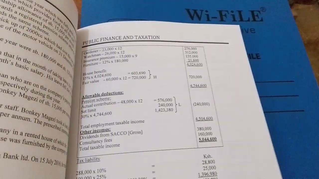 TAXATION OF EMPLOYMENT INCOME (ATD, CPA & CIFA)