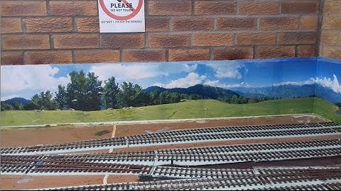 How to make your own model railway backscene.