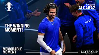 Match Point | Carlos Alcaraz Beats Taylor Fritz in Epic | Laver Cup 2026 Match Point | Carlos Alcaraz Beats Taylor Fritz in Epic | Laver Cup 2026