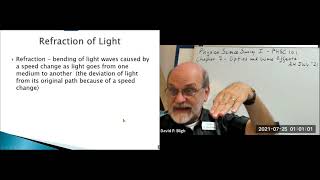 PHSC101 EXAM7 C7 Optics and Wave Effects LECTURE 23July2021