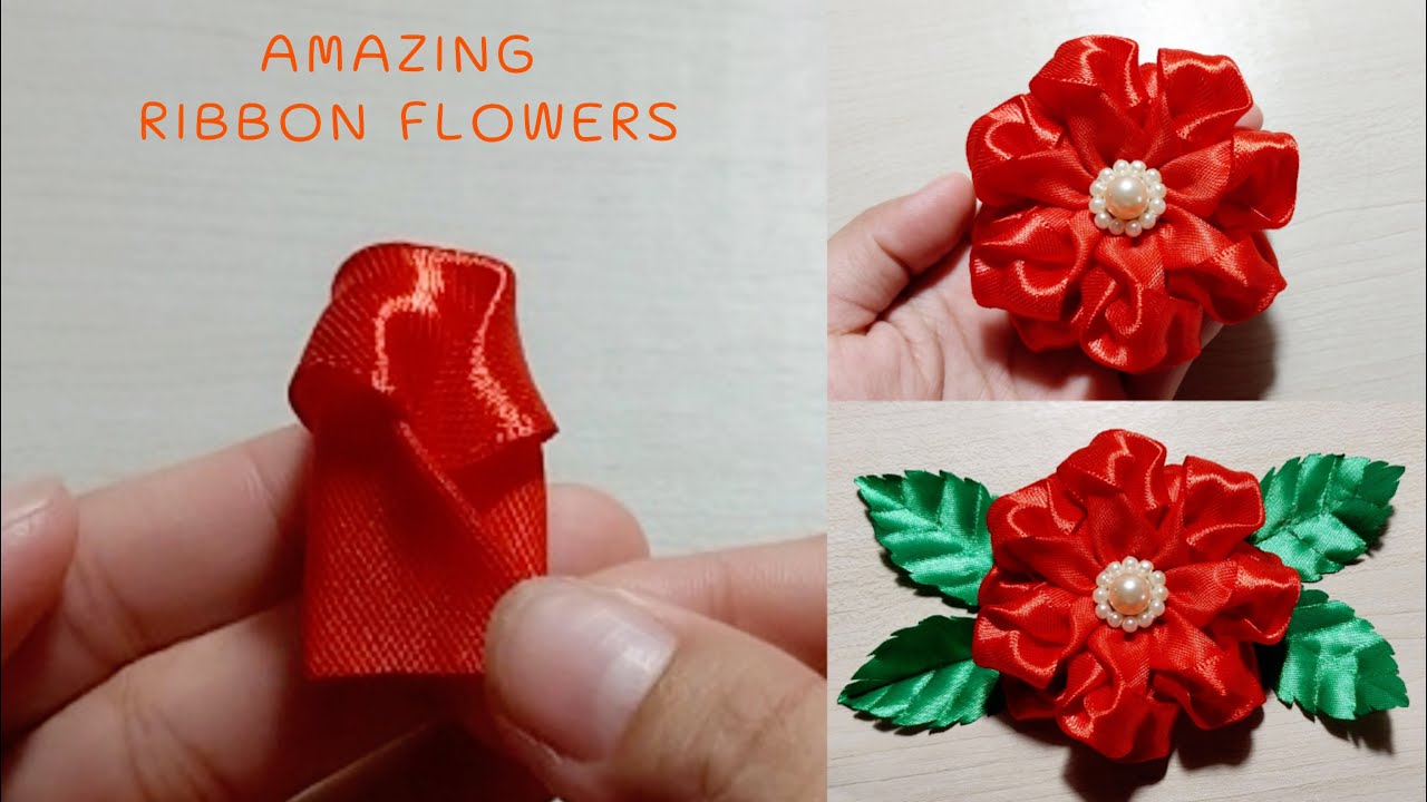 Super Easy Ribbon Flower making with Scale
