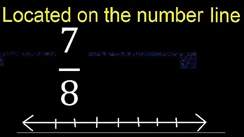 Located 7/8 on the number line , locate fractions on the number line . represented