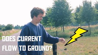 Does electricity always flow into the ground?