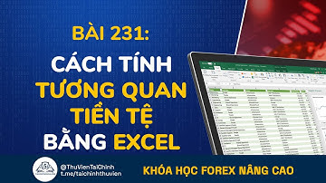 Bài 231: Cách Tính Tương Quan Tiền Tệ Bằng Excel | Khóa Học Đầu Từ Forex Nâng Cao | Kiếm Tiền Forex