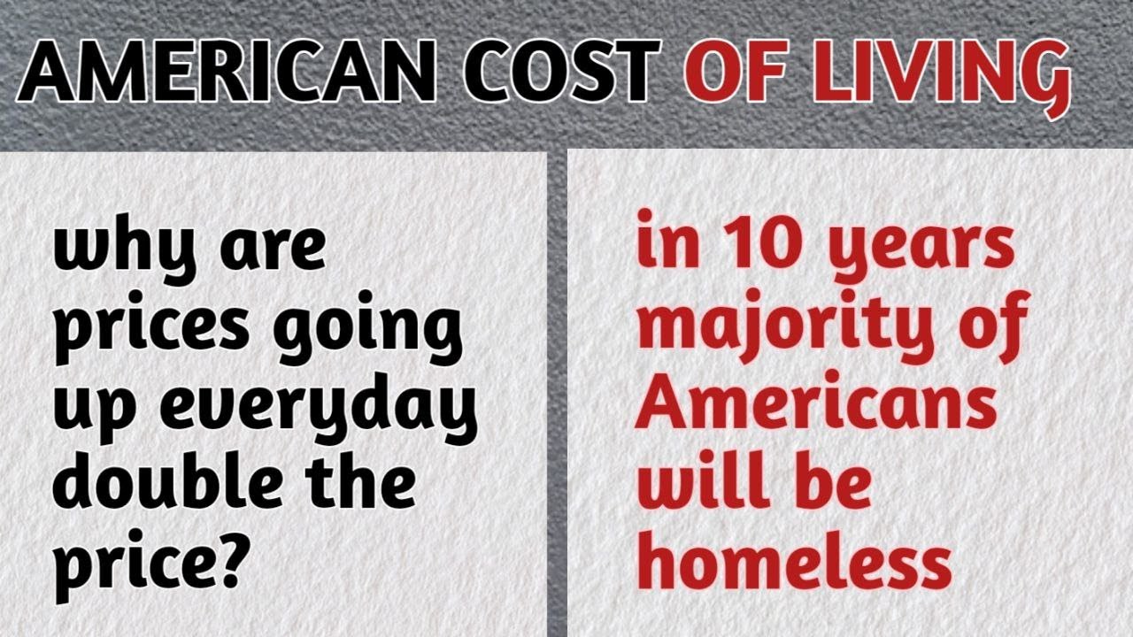 The Real Cost of Living in America 2026 - Nobody Is willing publicly ...