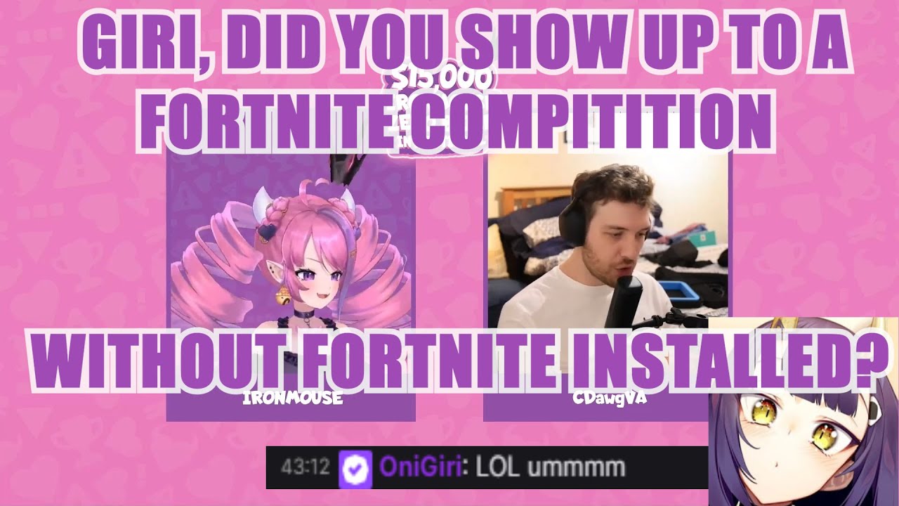 Ironmouse Could Not Believe what Connor said During Her Fortnite Tournament