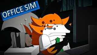 Finding Folders and Slowly Going Insane - Roblox Office Sim (Special Animated Ending)