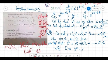 Giải bài tập nhị thức Newton lớp 11 chi tiết hay dễ hiểu