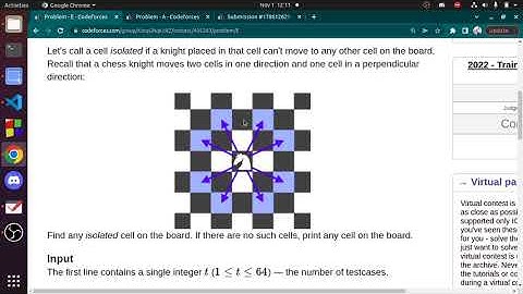Educational Codeforces Round 136 Rated for Div  2A  Immobile Knight