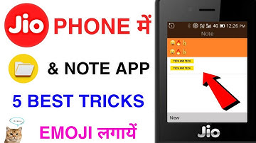 🔥JIO PHONE ME FILE MANAGER & NOTE APP TRICK EMOJI NEW UPDATE🔥
