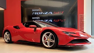 Over $70m worth of ferraris including the first ferrari sf90 stradale
in london for grand opening hr owen's new showroom mayfair, including:
- lafe...