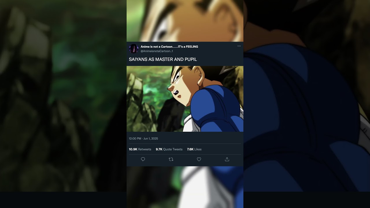 Saiyans as Master and Pupil 