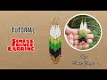BEADING TUTORIAL: How to Make Simple Brick Stitch Fringe Earring//Double Brick Stitch//DIY
