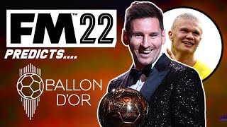 FM22 PREDICTS THE FUTURE BALLON D'OR WINNERS.... | Football Manager 2022 Experiment