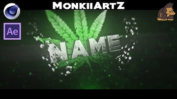 FREE 3D Marihuana Weed Sync Intro Template #006 by MonkiiArtZ [C4D&AE]