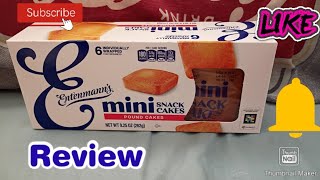 My Snack Review on The Entenmann's Mini Snack Cakes Pound Cakes🍰🎂