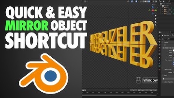 Mirror Object Shortcut in Blender 3D | Quick & Easy | Blender 3D Tutorial