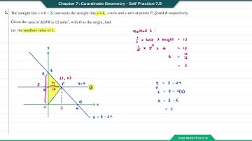 Add Math Form 4 - Chapter 7 : Coordinate Geometry - Self Practice 7.9